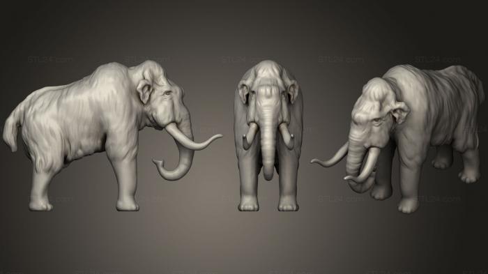 Animal figurines (elefant, STKJ_0917) 3D models for cnc